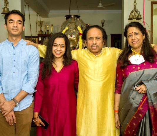 Dr. L. Subramaniam & Kavita Krishnamurti’s son Ambi Subramaniam got married to Shreya Suresh