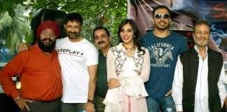 TV Actors Madhumita Biswas , Vikram Mastal , Shiva attended the press meet of their Horror film Sakshi