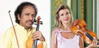 Tribute to Bach composed by Dr. L. Subramaniam features the iconic Anne-Sophie Mutter