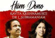 Kavita Krishnamurti Subramaniam released Hum Dono album with nine songs composed by Dr. L Subramaniam
