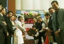 Starry celebrations for bell ringing & listing ceremony of Bright Outdoor Media at BSE
