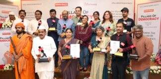 Grand celebration of the 2nd edition of Pillars of Democracy Awards by Dr Vaidehi Taman